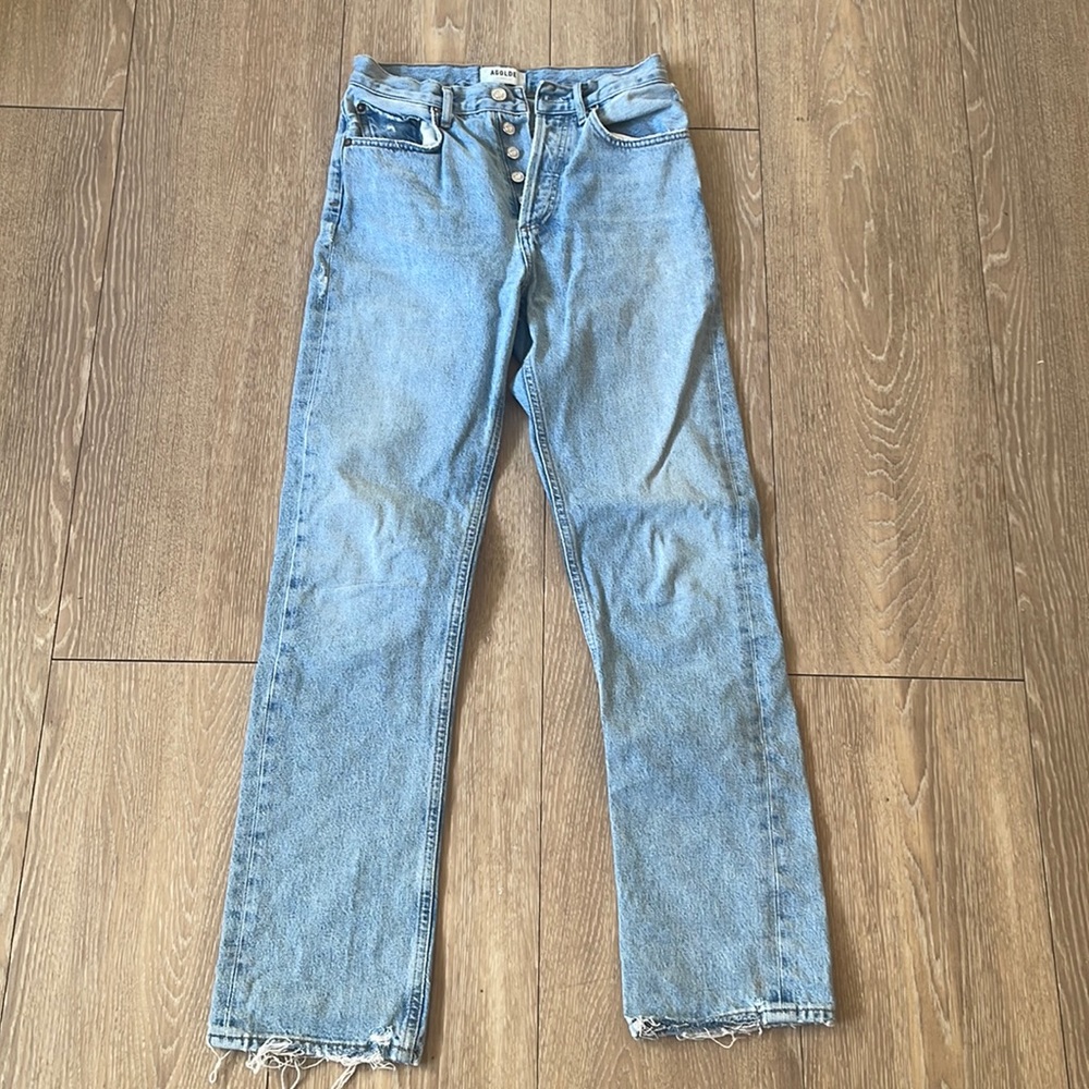 Agolde Lana Straight Jeans in Riptide